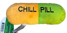 1- Loopies Pet 6" Chill Pill Dog Toy Original Fling Throw Fetch COLORS VARY