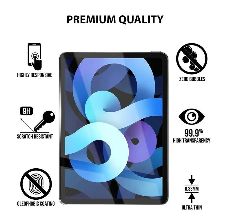 2x Tempered GLASS Screen Protector For iPad 9.7 10.2 11 Pro Air 3rd 4th 5th 6th - Image 4 of 4