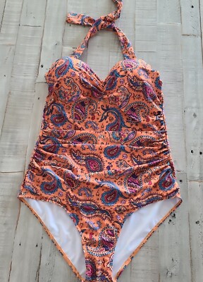 One Piece Cocoship Bathing Suit Elegant Retro Vintage One Piece