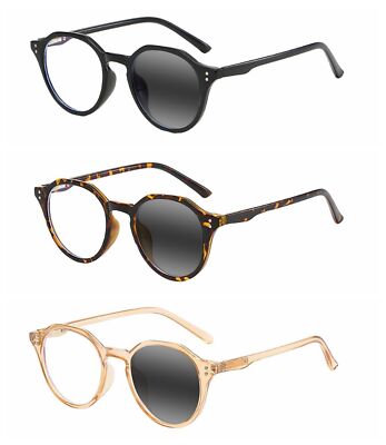 Men Women Retro Rivet Anti UV Transition Photochromic Reading Glass +1.0 ~+6.0