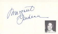 Margaret Trudeau signed autograph 3x5 Cut Canadian Mother of Justin Trudeau