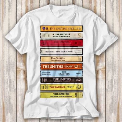 The Smiths Albums Rank Meat Is Murder Queen Is Dead T Shirt Top Tee Unisex 4122