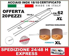 20 PEZZI SPILLONE CM. 62 XL PER PANETTONE E COLOMBA SPILLONI INOX OFFERTA 9 2024
