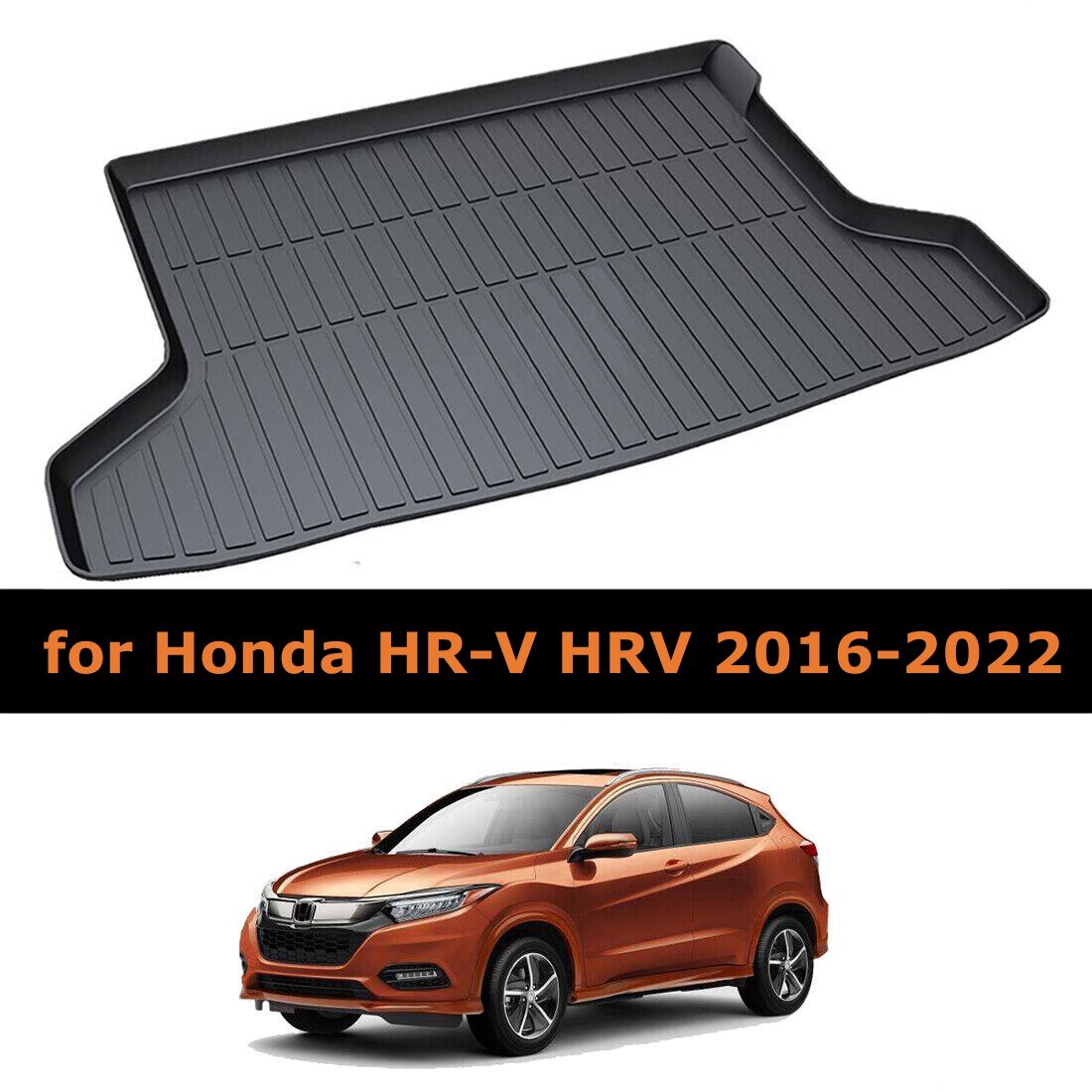 Tapis De Coffre Rezaw-Plast Pour Honda HR-V II (2014-2021) - En TPE Caoutchouc Noir, Antidérapant Et Facile à Nettoyer