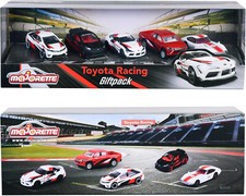Majorette 1:64 Toyota Racing 5-Car Giftpack Corolla, Yaris, Supra, Hilux, 2000GT