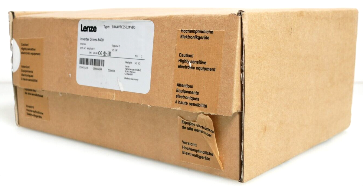 イヴ Lenze Inverter Drives 8400 | 15843123 | SW:21.00 | E84AVTCE5524VB0