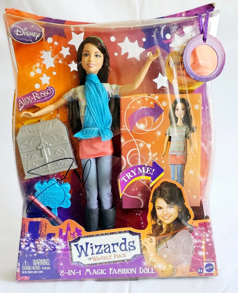 Figurine poup e Selena Gomez VRAIE sign e la main Wizards Waverly Place JSA CO