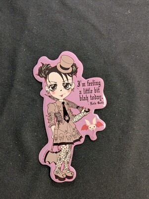 Lola Goth ''I'm Feeling A Little Bit Blah'' Bumper Sticker Vinyl Decal 3.5''x 2.5''