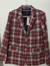 Stradivarius Red/burgundy Blazer With Gold Buttons Size Large Brand - New !