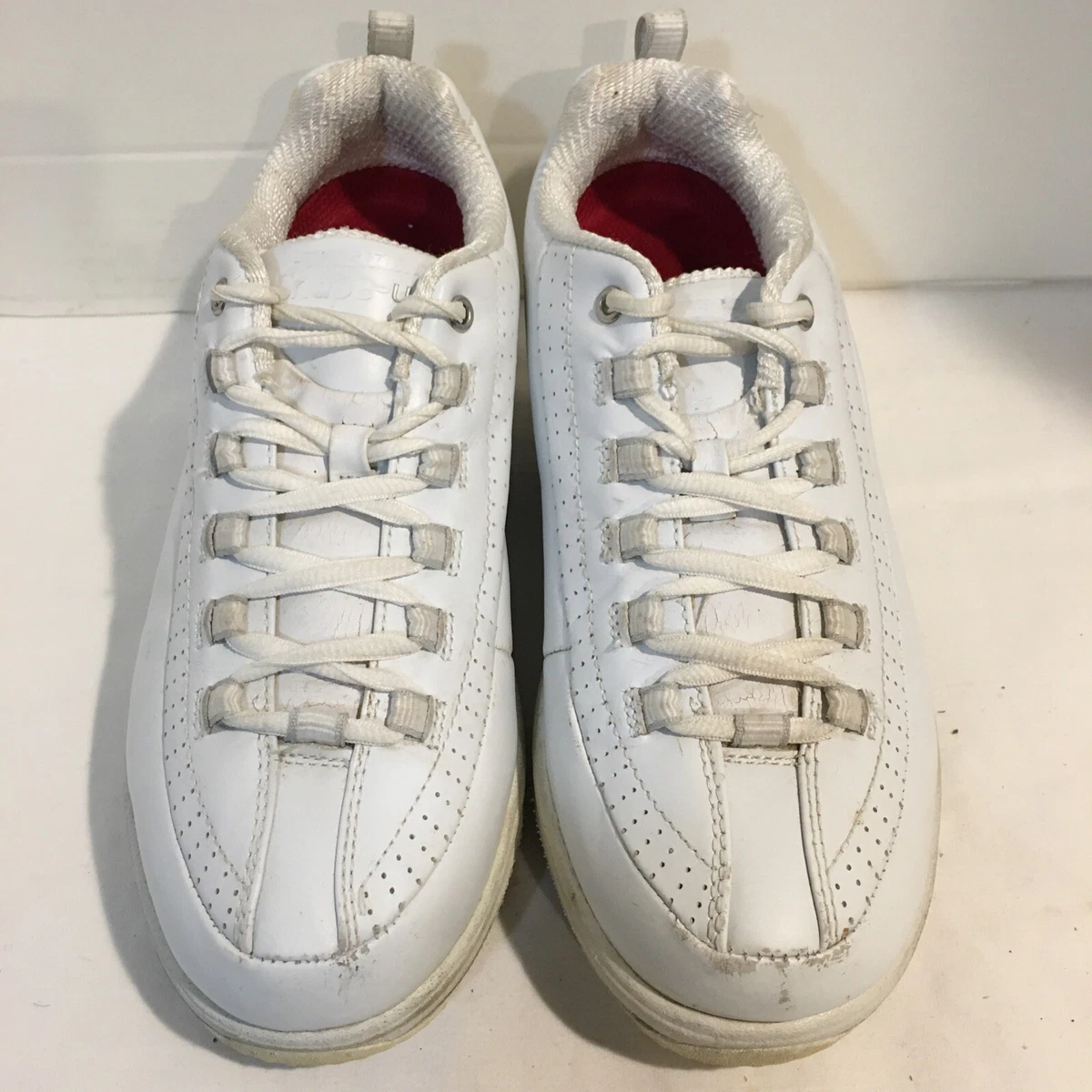 gåde Syge person beundre Skechers Shape-Ups Work Shoes Women Size 7.5 Wide Slip Resistant Triple  White | eBay