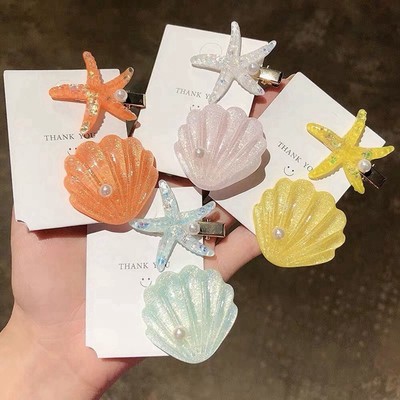 6er-Set Seestern & Muschel Haarspangen – Strand-Look Haaraccessoires Für Frauen