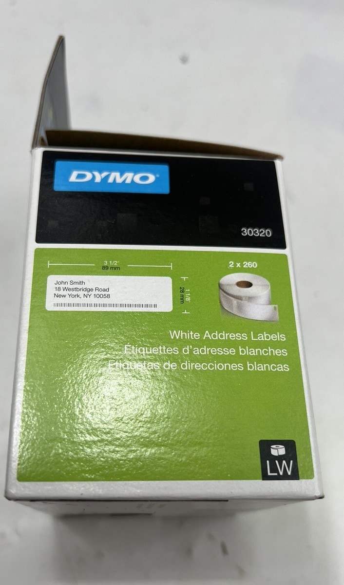 Dymo Vintage Etichette Termiche Dirette Dymo 30320 - 2 Rotoli Da 260 Etichette, Formato 1-1/8 X 3-1/2 Pollici, Per Indirizzi Bimby Tm 3300 - Foto 4