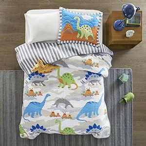 blue zoo dinosaur bedding