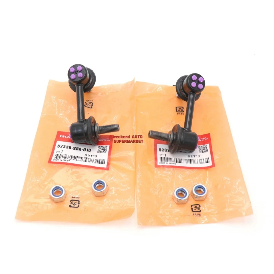 Fabricante de equipamento original 2 peças estabilizador de barra oscilante traseira link final para 2001-2005 Honda Civic - Imagem 3 de 4