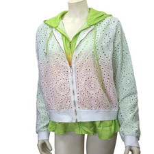 H Halston Studio Mixed Media Bomber Jacket L New With Tag