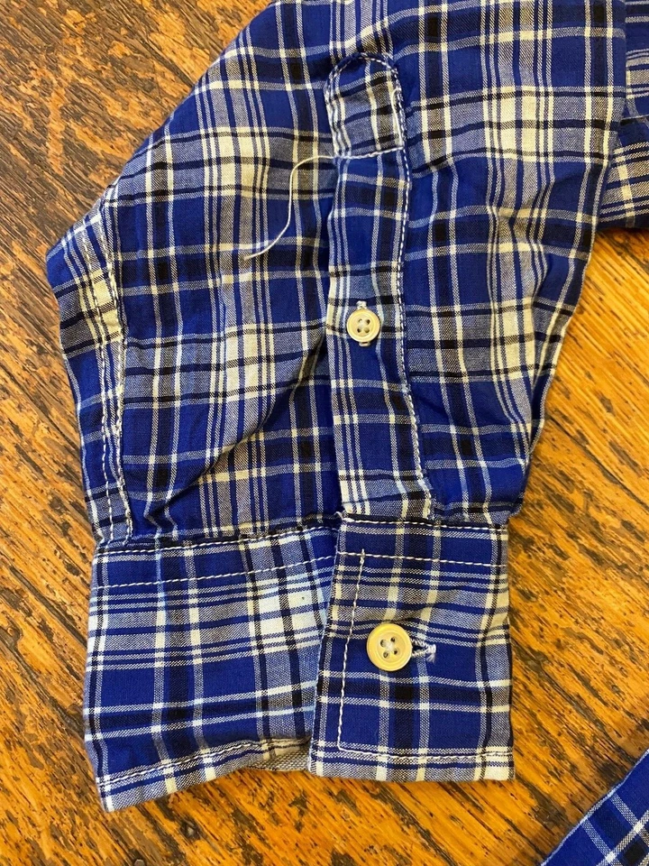 NWT Just a Cheap Shirt 100% Cotton Button Front Shirt Men's Large Plaid MSRP $69 - Image 3 of 4