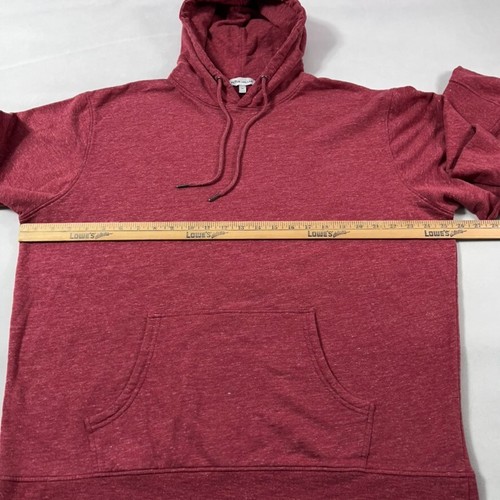 Peter Millar Lava Wash Hoodie Men XL Coastal Red Stretch Pullover Pouch Pocket - Picture 11 of 14