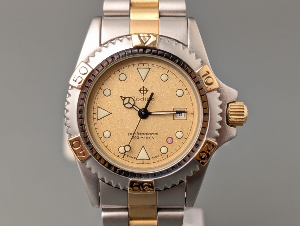 Mint] Zodiac Professional 208.12.02 Date 200m Women Quartz