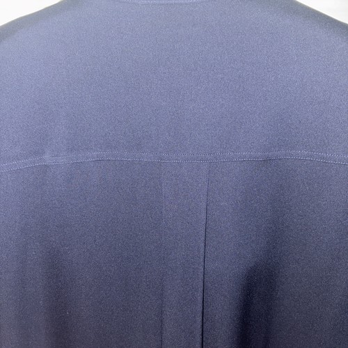Camicetta donna Vince blu navy slim aderente seta elasticizzata nuova con etichetta media crepe de chine - Foto 9 di 13