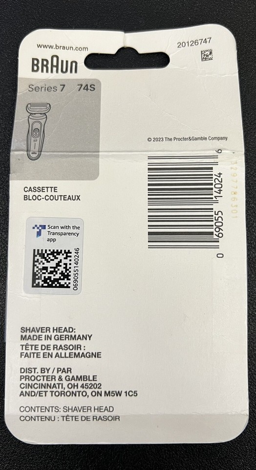 Braun Series 7 Electric Shaver Replacement Head, 74s eBay