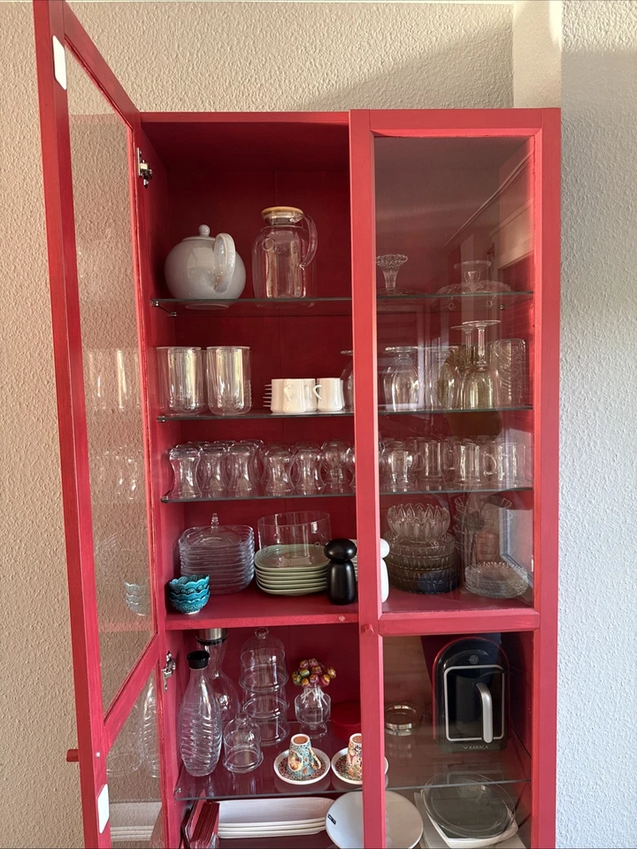 Billy Regal Vitrine in Burgunder - Bild 3 von 3