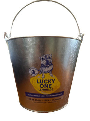 Lucky One Lemonade High Noon Galvanized Metal Bucket New Miss Peaches