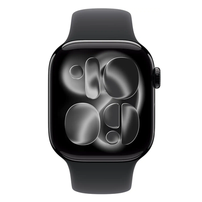 Apple Watch Series 11 42mm GPS Jet Black Case w Black Sport Band S