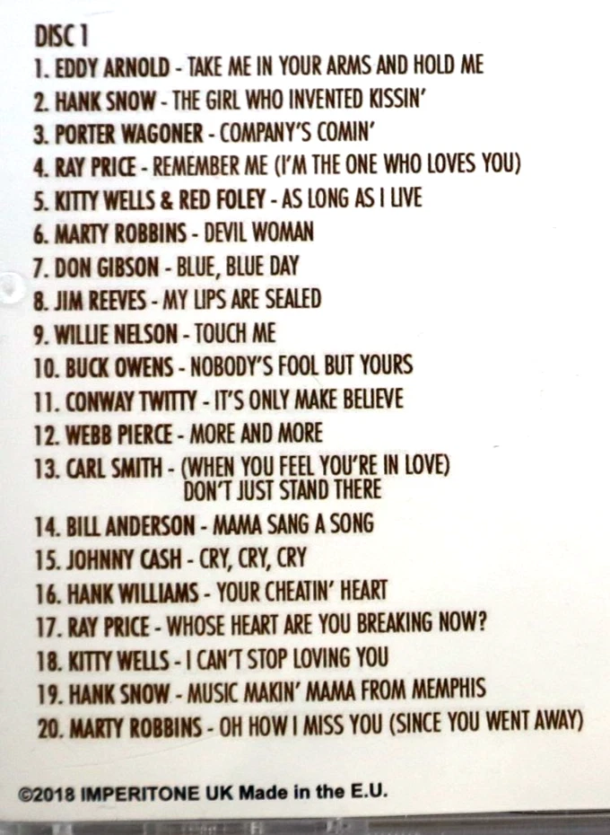 Sweet Country Ballads Best of 50s & 60s Music 2 CD Set 2018 Imperitone 60418 UK Foto 4 de 4