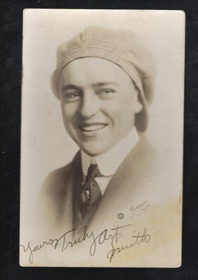 R729 Real Photo Postcard RPPC Art Smith Pilot Aviator Loop de Loop Bird Boy