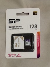 Silicon Power SP 128gb Superior Pro MicroSDXC Memory Card With SD Adapter