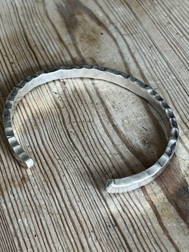 Artisan Lovely Minimalist Design Hand Made Silver 925 Hallmarked Cuff Bracelet