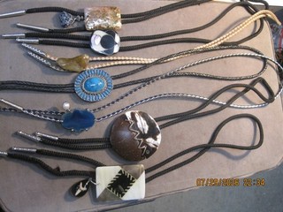 Lot Of 7 Vintage Bolo Ties COWBOY theme NEW