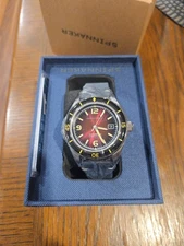 Spinnaker Fleuss Automatic Oxblood Red Watch  worn 1 time