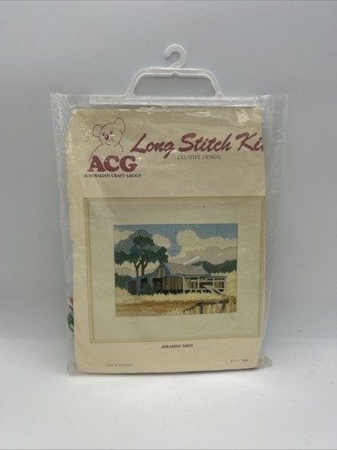 ACG Long Stitch Kit Shearing Shed Australiana 1004