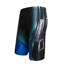 Men Swim Trunks Waterproof Quick Dry Bathing Suit Man Diving Long Swimsuit Boxer