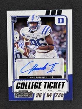 2021 Panini Contenders Draft Picks #204 Chris Rumph II Duke Blue Devils AU Card