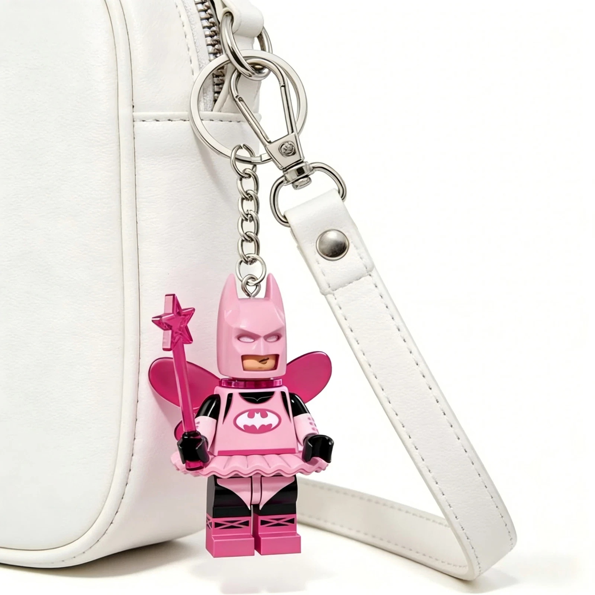 2026 Pink Fairy Batman Lego Keychain CUTE-New Shipping from the
