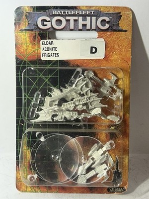 CITADEL GOTHICBATTLEFLEET ELDARACONITE FRIGATES game workshop metal