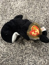Ty Beanie Babies Waves the Orca Whale Plush Toys - 4084