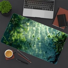 Large Lake Water Grass Mousepad Non Slip Rubber Base, Color Printing, Desk Mat