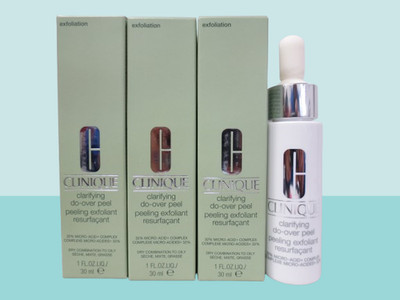 CLINIQUE CLARIFYING DO OVER PEEL 1 OZ NWB LOT OF 3