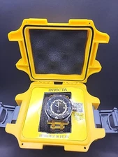 Invicta 41160 Men's Coalition Forces Two-tone Black and Gold-tone Dial Watch