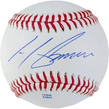 Henderson Alvarez Signed Baseball Miami Marlins Blue Jays Autograph Proof Photo