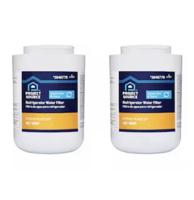 Project Source Twist-in Refrigerator Water Filter G-1-2 Fits GE MWF 2 -Pack