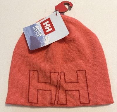Helly Hansen Outline Beanie Bonnet HH Knit Hat Branded One Size NWT Cayenne