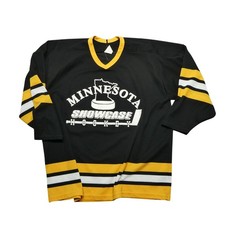 Minnesota Showcase Hockey Jersey Mens XL Black Yellow Ice Hockey CCM 39