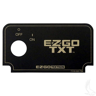 Key Switch Decal for EZGO TXT & Medalist Golf Carts