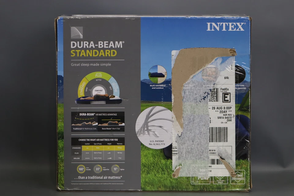 Colchón de aire Intex 64757E Dura-Beam estándar Downy tamaño doble - Foto 3 de 4