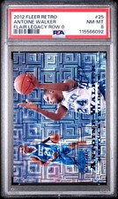 2012 Fleer Retro Flair Legacy Row 0 #25 Antoine Walker /100 PSA 8