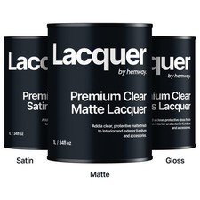 Hemway Premium Clear Varnish Lacquer Furniture Wood Metal Glaze Protection Paint